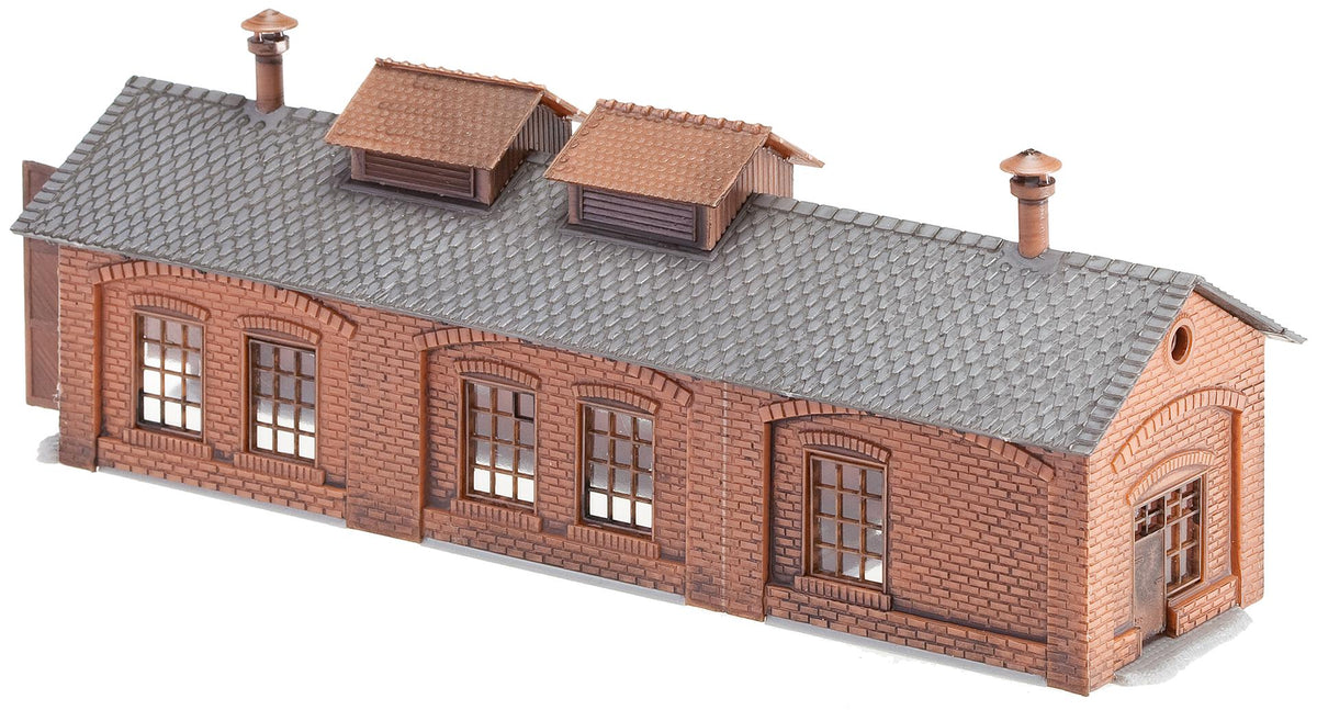 Faller 222141 N Scale 1-Stall Locomotive Shed Weathered Kit