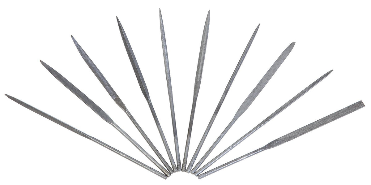 Faller 170525 All Scale Needle File Set, 10 Pieces, 140 mm