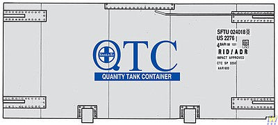 Walthers SceneMaster 949-8107 HO Scale 20' Tank Container - Kit -- Santa Fe