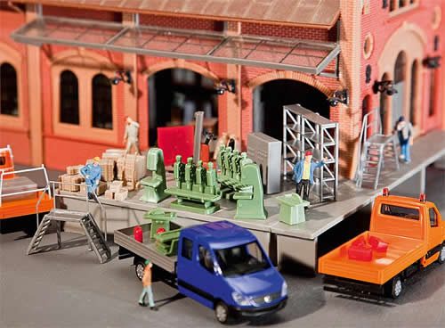 Faller 180604 HO Scale Machine Shop Interior Equipment -- Kit