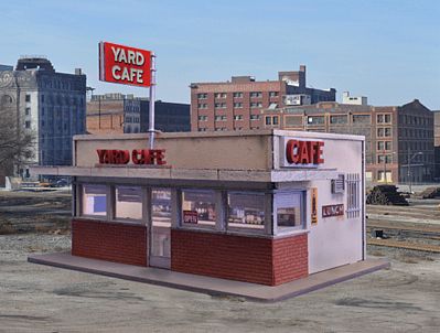 Blair Line 1006 N Scale Yard/Hiway Cafe Kit - 2-5/8 x 1-3/4" 6.6