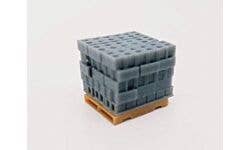 All Scale Miniatures 1601919 N Cinder Block Stack