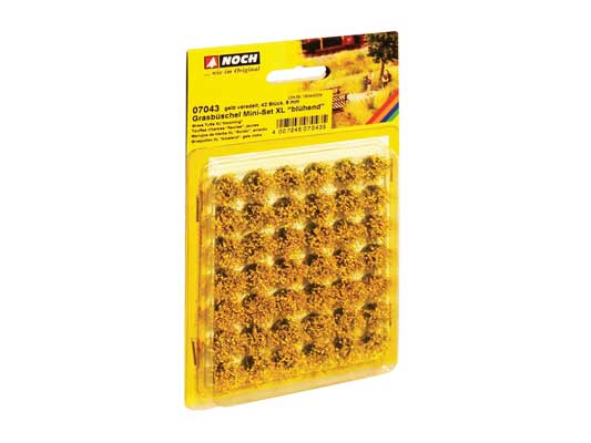 Noch 7043 All Scale Grass Tufts XL -- Blooming Yellow Flowers 3/8" (42)