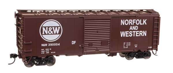 Walthers Mainline 910-45216 HO Scale 40' ACF Welded Boxcar RTR N&W #390004