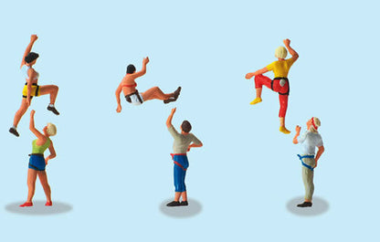 Preiser 10606 HO Scale Sports & Recreation -- Freeclimbing