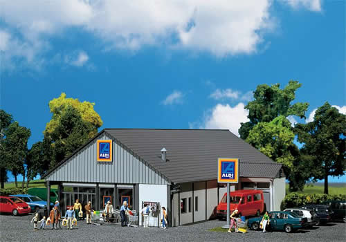 Faller 130339 HO Scale Aldi Supermarket South/North Kit