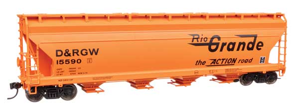 Walthers Mainline 910-49210 HO Scale ACF 5250 Hopper RTR DRGW #15590