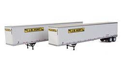 Walthers SceneMaster 949-2462 HO 53' Stoughton Trailer J.B. Hunt