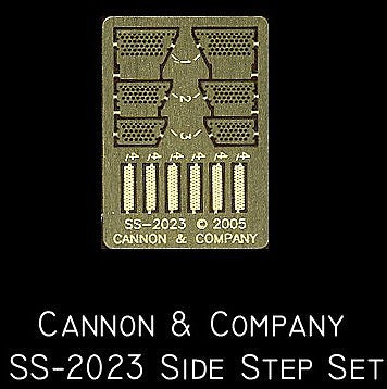 Cannon and Co 2023 HO Scale Side Step Set, Photo-Etched Brass --