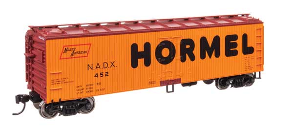 Walthers Mainline 910-41311 HO Scale 40' Wood Reefer RTR Hormel #452