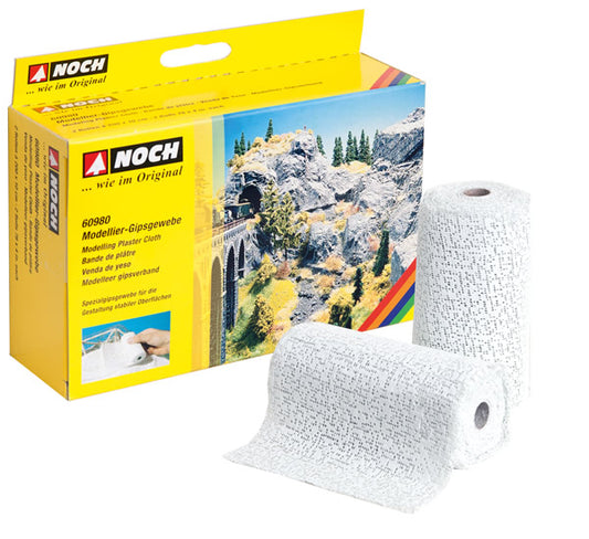Noch 60980 All Scale Plaster Cloth Roll -- 39.4 x 78.7" 100 x 200cm pkg(2)