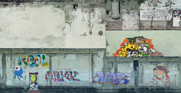 Noch 56669 HO Scale Printed Cardstock 3-D Texture Sheet -- Industrial Wall