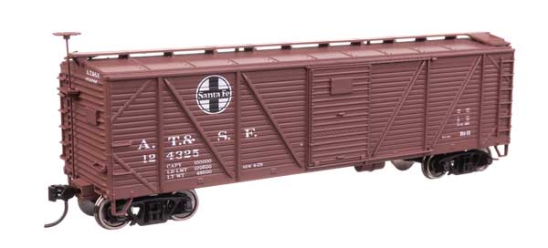 Walthers Mainline 910-40702 HO Scale 40' ARA Boxcar RTR Santa Fe #124325