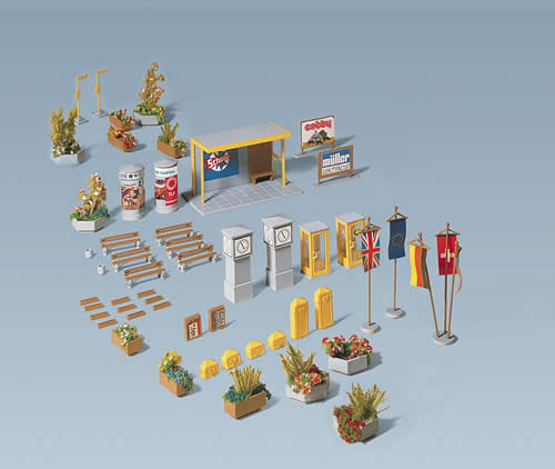 Faller 180585 HO Scale Town Accessories -- European Union
