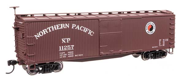 Walthers Mainline 910-40183 HO Scale 40' Wood Boxcar RTR NP #11257
