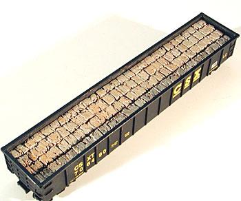 Chooch Enterprises 7222 HO Scale Cast Resin Freight Car Load -- Baled Scarp Load