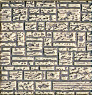 Chooch Enterprises 8526 HO Scale Flexible Block Wall Sheet - Medium for HO Scale