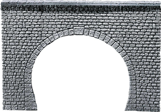 Faller 170881 HO Scale Tunnel Portal, Natural Stone, Double-Track