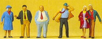 Preiser 10124 HO Scale Pedestrians -- Senior Citizens