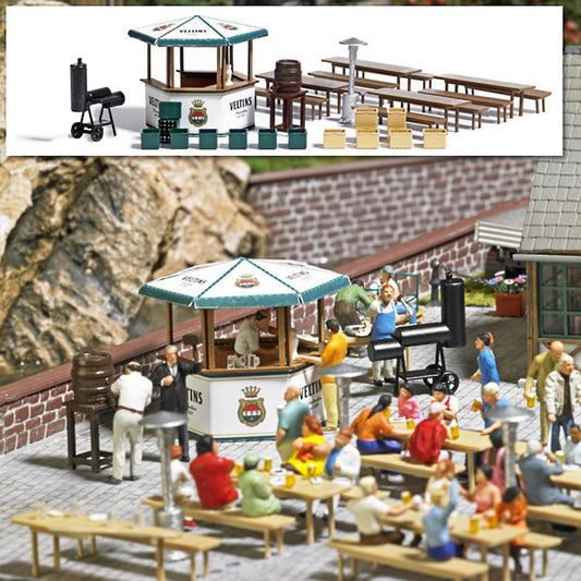 Busch 1048 HO Scale Beer Garden Accessories