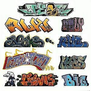 Blair Line 1245 N Scale Mega Set Modern "Tagger" Graffiti Decals #2