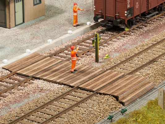 Noch 67104 O Scale Wood Pedestrian Crossing - Laser-Cut Kit -- 5 Pieces