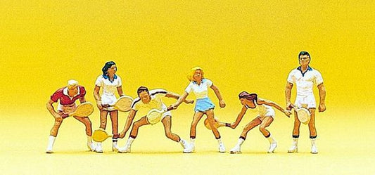 Preiser 10078 HO Scale Recreation & Sports -- Tennis Players