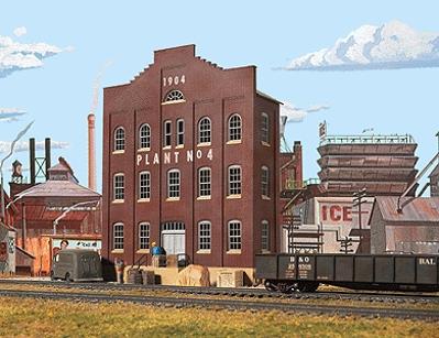 Walthers Cornerstone 933-3183 HO Scale Plant No. 4 Background Building -- Kit