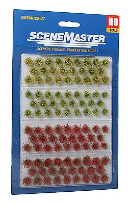 Walthers SceneMaster 949-1105 HO Scale Grass Tufts - pkg(104) Blooming Flowers