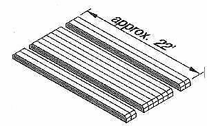 Blair Line 165 HO Scale Wood Grade Crossing Kit pkg(2)