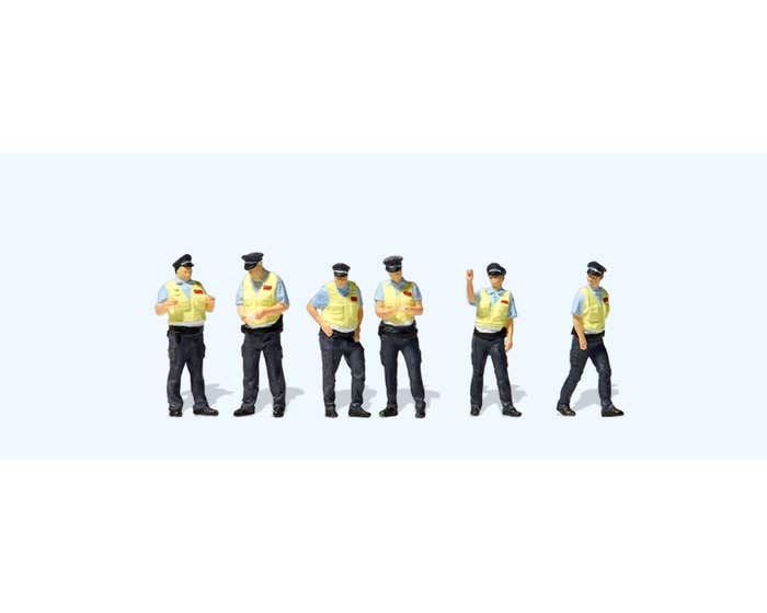 Preiser 10811 HO Scale German Federal Railroad DB Security pkg(6)