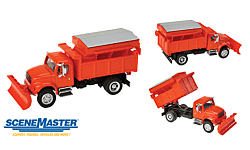 Walthers SceneMaster 949-11793 HO Intl 4900 Dump w/Plow - Orange