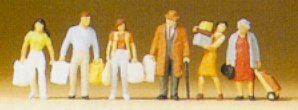 Preiser 79015 N Scale Pedestrians -- Walking People #1