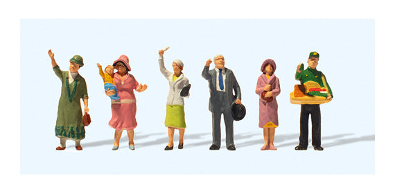 Preiser 12443 HO Scale Farewell 1925-1930 Figure Set