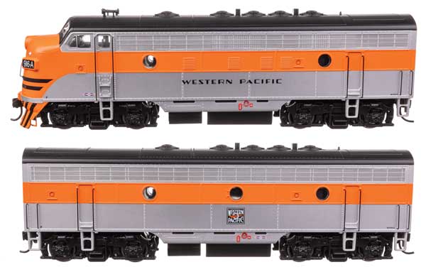 Walthers Mainline 910-11418 HO Scale EMD F7 A-B Set Standard DC WP #916A/916B