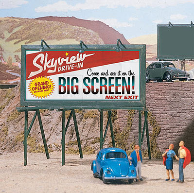 Walthers SceneMaster 949-4251 HO Scale Cruisin' Roadside Billboards -- Kit (3)