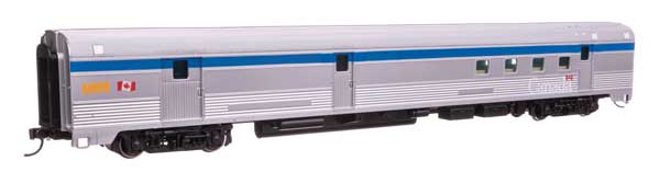 Walthers Mainline 910-30318 HO Scale 85' Budd Baggage-RPO RTR VIA Rail