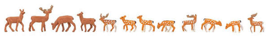 Faller 155905 N Scale Fallow and Red Deer pkg(12)