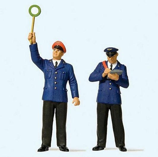 Preiser 44920 G Scale German Railroad Controller & Conductor