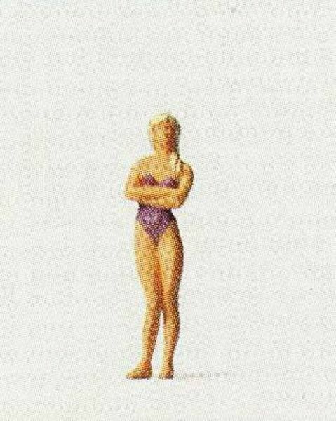 Preiser 28071 HO Scale Individual Figures - Recreation & Sports - Female Swimmer