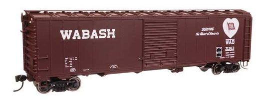 Walthers Mainline 910-46529 HO Scale 50' AAR Boxcar RTR Wabash #21363