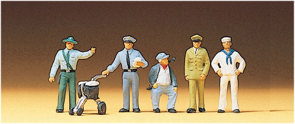 Preiser 10014 HO Scale Working People Different Professions (5)