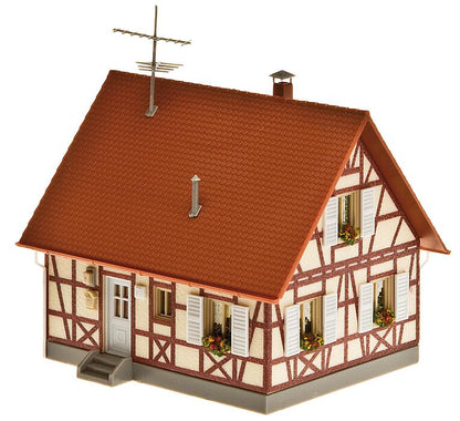 Faller 130222 HO Scale Family Home with Timber Framing Kit