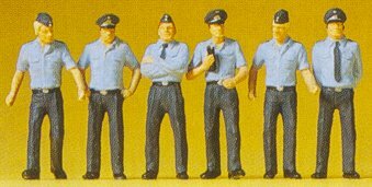 Preiser 72407 26299 Scale 1/72 Military - Modern German Airforce - Figures -- In Summer Uniform pkg(6)