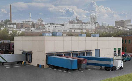 Walthers Cornerstone 933-3862 N Scale Modern Concrete Warehouse -- Kit