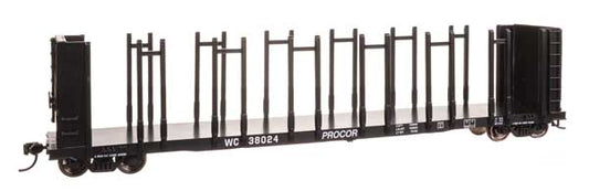 Walthers Mainline 910-50821 HO Scale 63' Pulpwood Flatcar RTR WC #38024