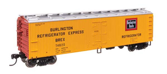 Walthers Mainline 910-41307 HO Scale 40' Wood Reefer RTR CB&Q #74620