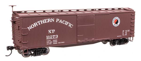 Walthers Mainline 910-40186 HO Scale 40' Wood Boxcar RTR NP #11273