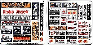 Blair Line 150 HO Scale Storefront & Advertising Signs Modern