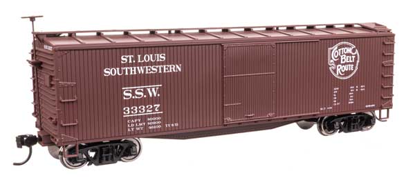 Walthers Mainline 910-40206 HO Scale 40' Wood Boxcar RTR SSW #33327